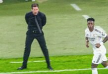 Vinicius responde a Simeone en redes sociales tras polémica en semi de Supercopa de España