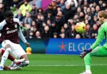 Aston Villa pega con un muro y pierde ante Brentford