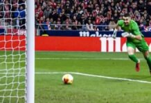 Atlético de Madrid sorprende y está venciendo 2-0 al Barcelona en la semifinal de ida de la Copa del Rey Tremendo error de Joan García y el Atlético de Madrid está venciendo 2-0 al Barcelona.