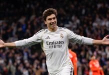 Real Madrid está venciendo 3-1 a la Real Sociedad en partido de la Liga de España