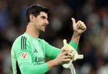 Thibaut Courtois será baja del Real Madrid durante seis semanas