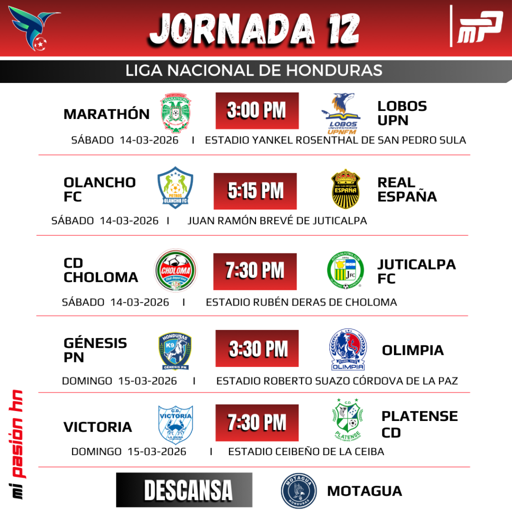 Marathón busca levantarse ante UPN y Real España visita a Olancho FC; Partidos de este sábado en el torneo Clausura
