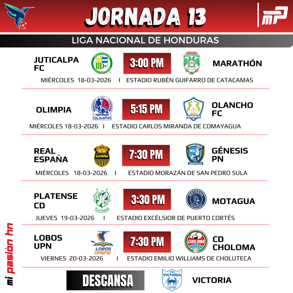 Olimpia contra Olancho FC en Comayagua como atractivo; Jornada 13 del torneo Clausura en Honduras