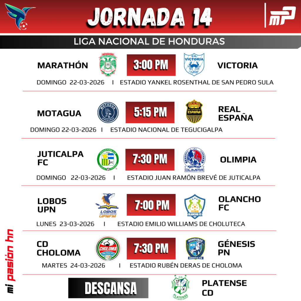 Clásico de punteros en el Nacional el atractivo de la jornada 14 del torneo Clausura; Acá todos los partidos