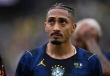 Barcelona preocupado por lesión de Raphinha en partido de Brasil ante Francia