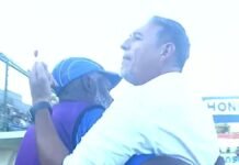 VIDEO: “La Tota” Medina se altera y discute con aficionado verdolaga en el Yankel Rosenthal