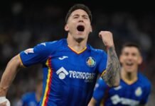 Real Madrid pierde ante Getafe y se aleja de la cima de la Liga de España