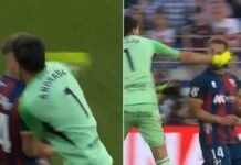 Esteban Andrada da puñetazo a rival y desata guerra campal entre jugadores en España