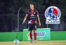 Cristian Canales es nuevo jugador de Olimpia y firma contrato por tres años