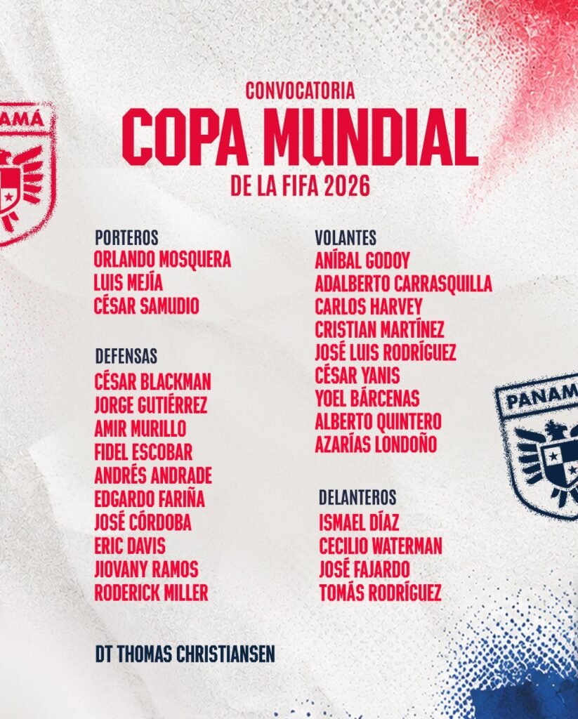 César Samudio convocado por Panamá para jugar la Copa del Mundo 2026