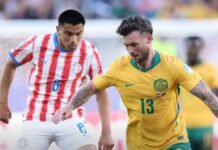 Australia clasifica a la siguiente ronda al empatar con Paraguay que se aferra a un sueño de avanzar