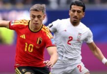 Bélgica decepciona y empata con Irán en su segundo partido en el Mundial