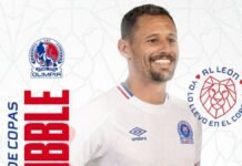 Olimpia anuncia el fichaje del delantero uruguayo Nicolás Dibble