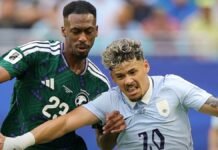 Uruguay lucha, pero no pasa de un empate contra Arabia Saudita
