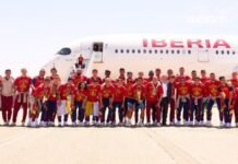 Selección de España regresó a su país con la Copa del Mundo y acá la agenda de la celebración