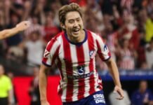 Atlético de Madrid inicia la Liga de España venciendo 2-0 al Malaga