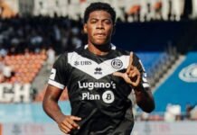 Dereck Moncada marca su segundo gol con FC Lugano de Suiza