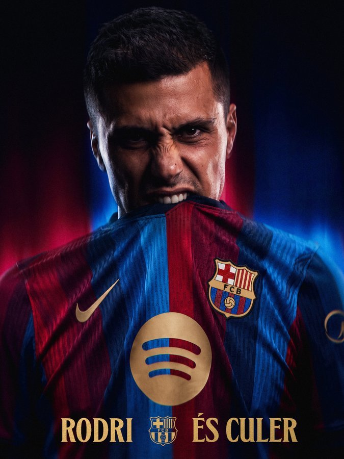 Rodri es oficialmente nuevo jugador del Barcelona
