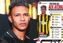 ¡De lujo para Kervin Arriaga! AEK Atenas enfrentará al Real Madrid y Manchester City en Champions League