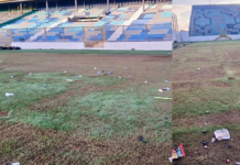 Destruida la cancha del estadio Morazán tras realizarse un concierto