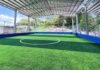 Ojo de Agua se prepara para estrenar su cancha de fútbol 5